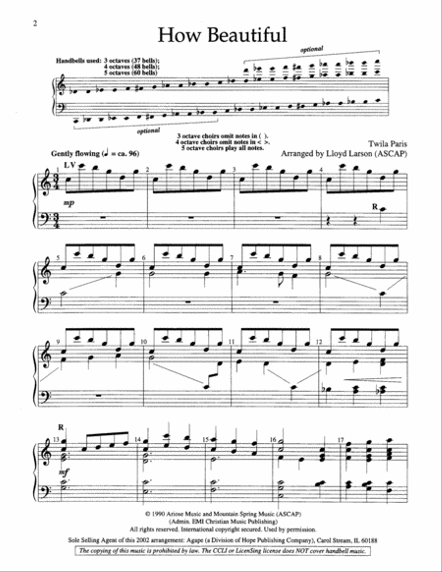 How Beautiful 5-Octaves scores gallery preview page 2