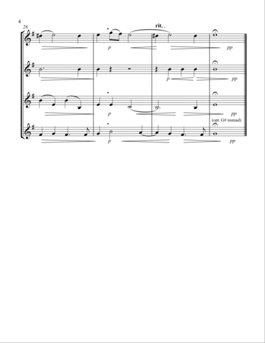 Kyrie (Durante) (Euphonium Quartet - Treble Clef) Brass Ensemble scores gallery preview page 4