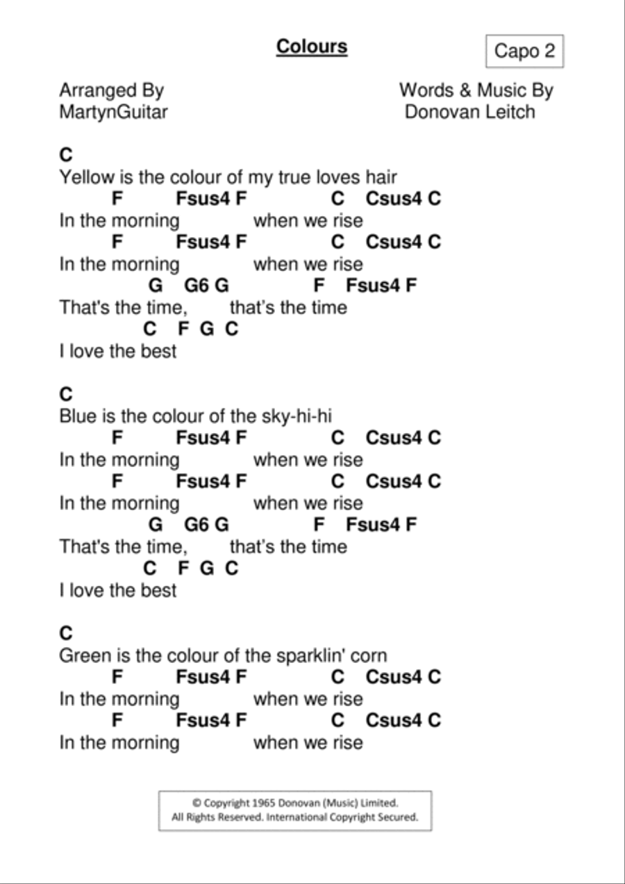 Colours Guitar scores gallery preview page 3