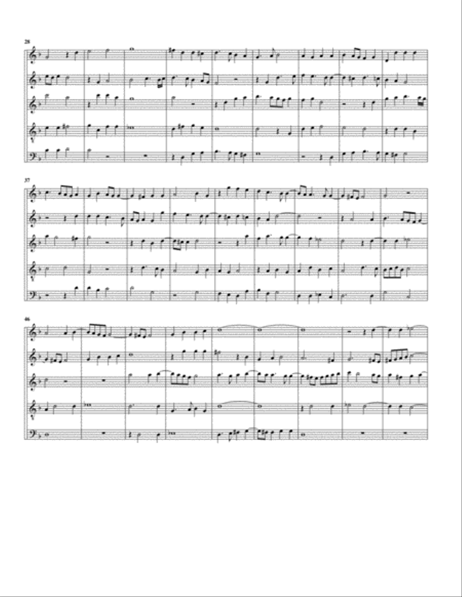 Ascendens Christus in altum (arrangement for 5 recorders) Recorder scores gallery preview page 2