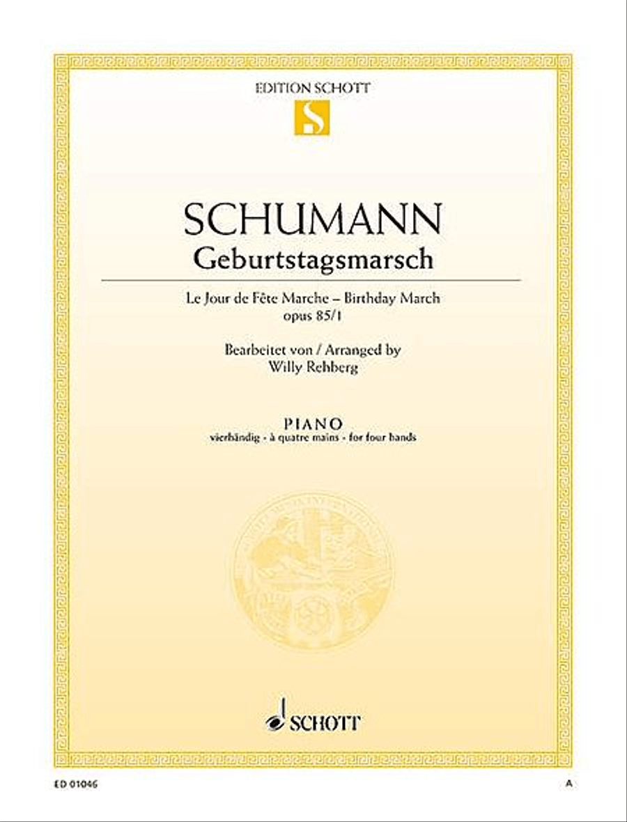 Birthday March, Op. 85 No. 1 1 Piano, 4-Hands scores gallery preview page 1