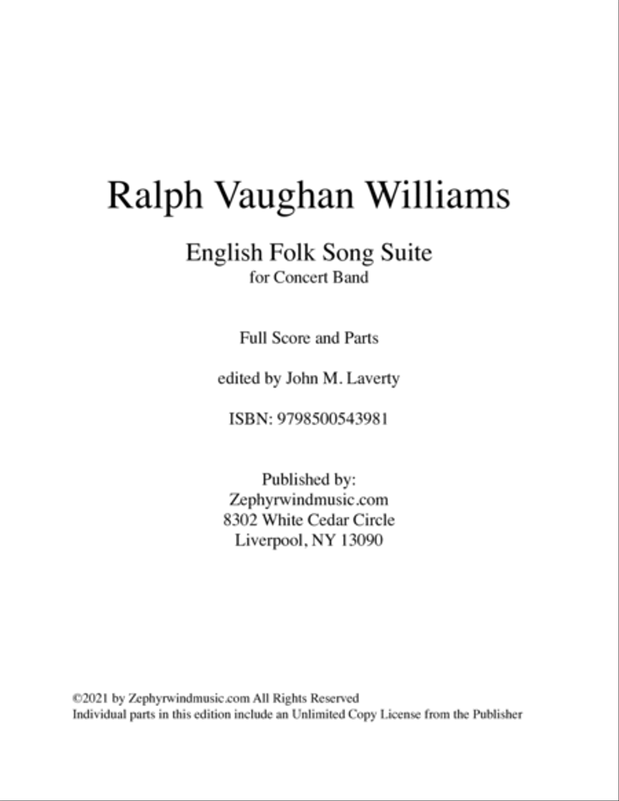 English Folk Song Suite Concert Band scores gallery preview page 2