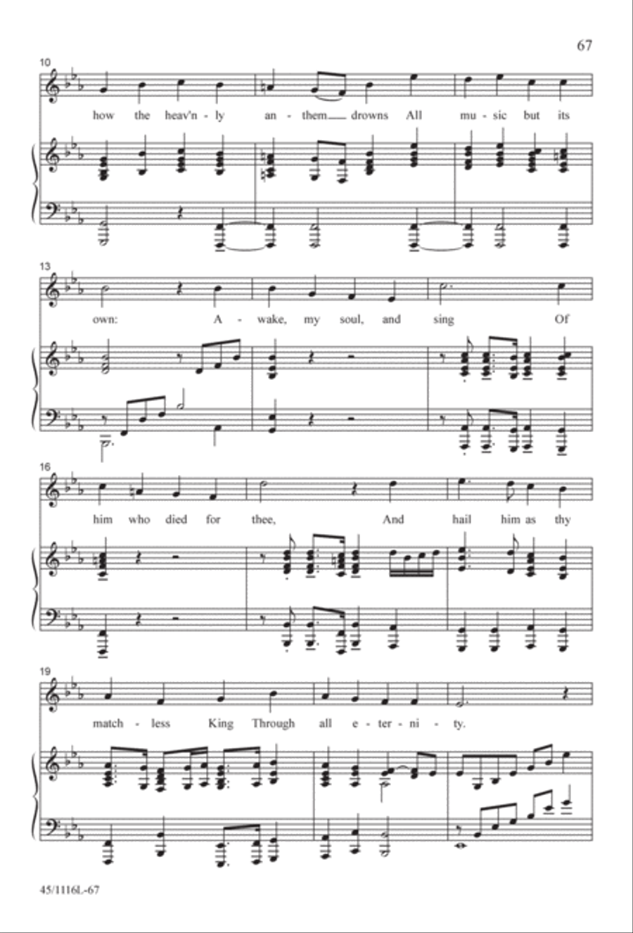 12 Anthems for about 12 Singers 3-Part scores gallery preview page 67
