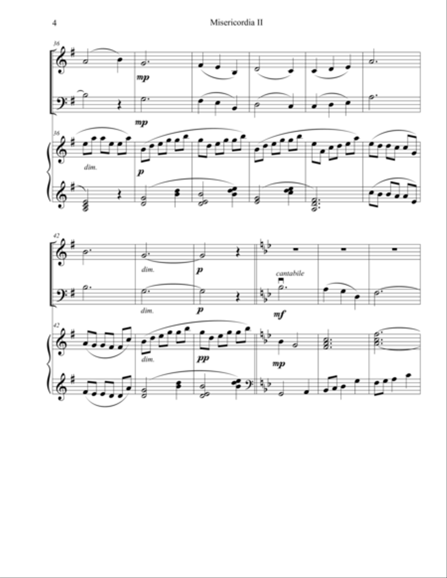 Misericordia II: Trio for Violin, Cello and Piano Piano Trio scores gallery preview page 4