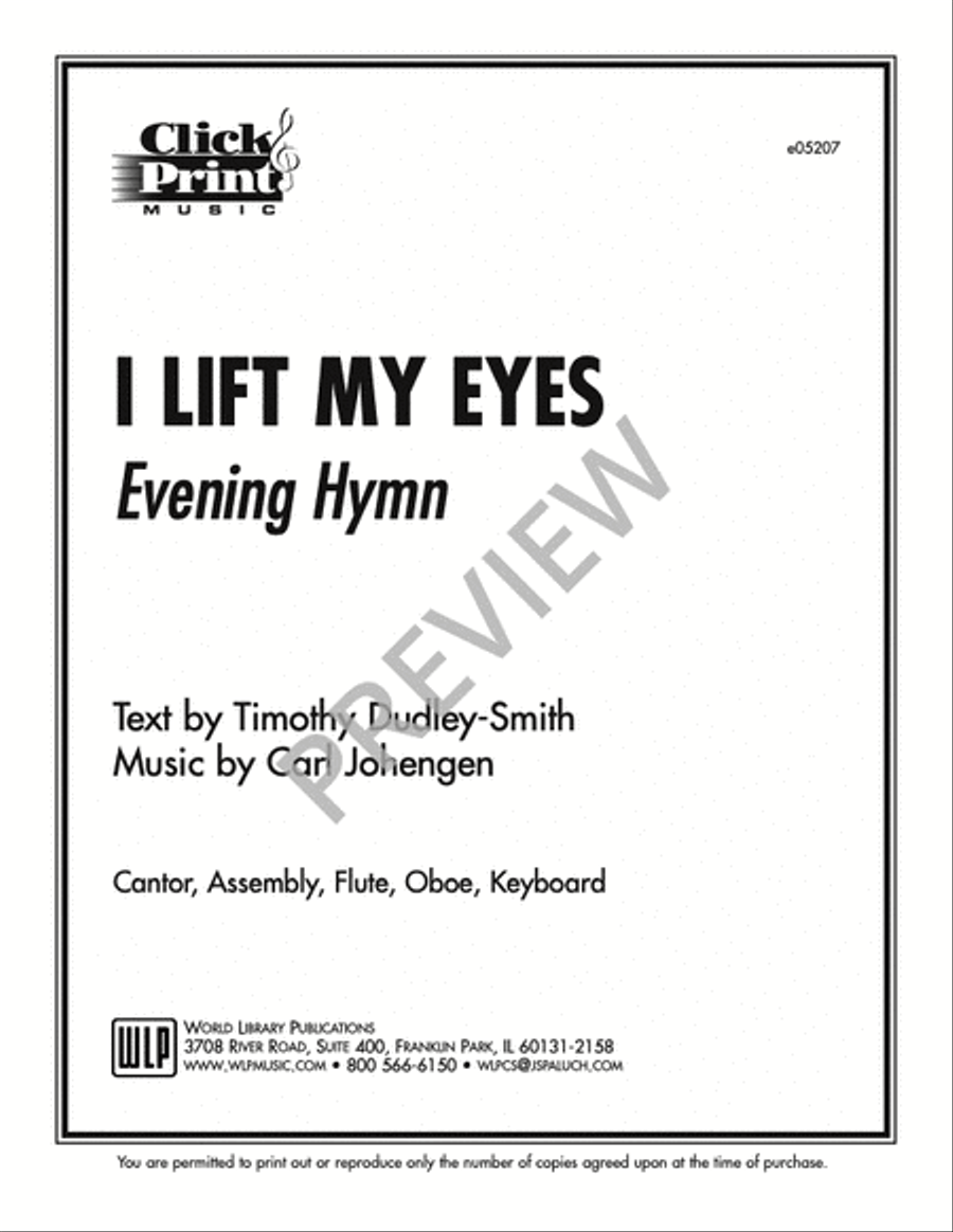 I Lift My Eyes I Lift My Eyes Choir scores gallery preview page 2