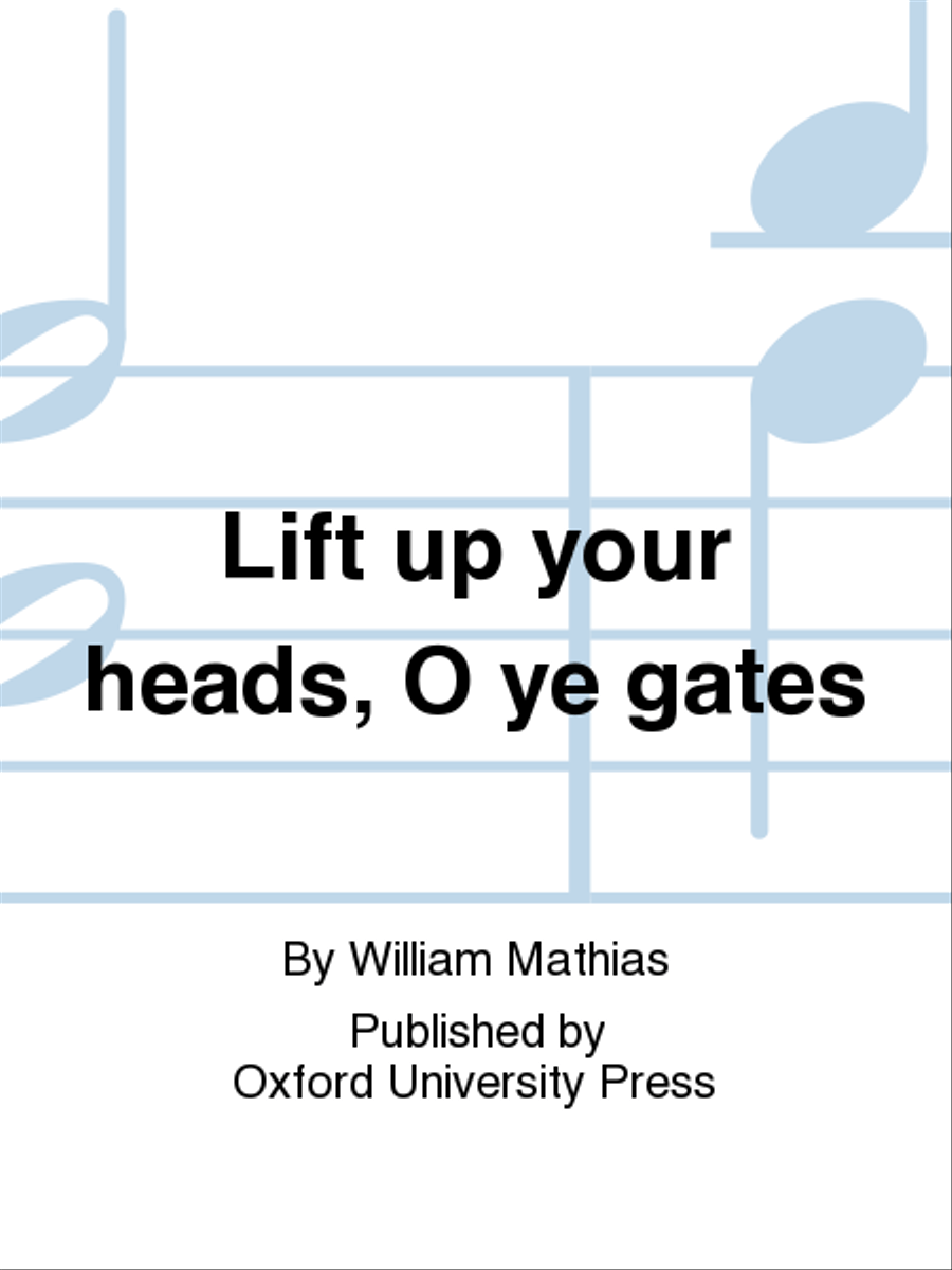 Lift up your heads, O ye gates 4-Part scores gallery preview page 1