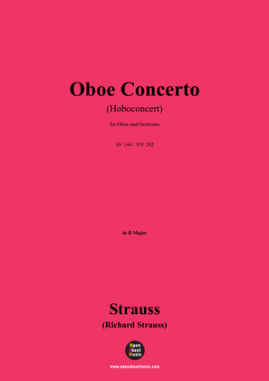 Book cover for Richard Strauss-Oboe Concerto,for Oboe and Orchestra