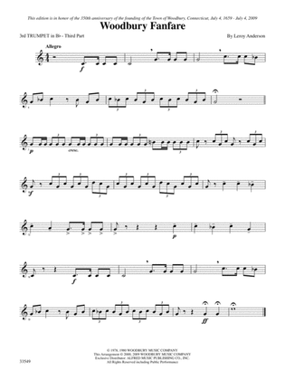 Woodbury Fanfare: 3rd B-flat Trumpet