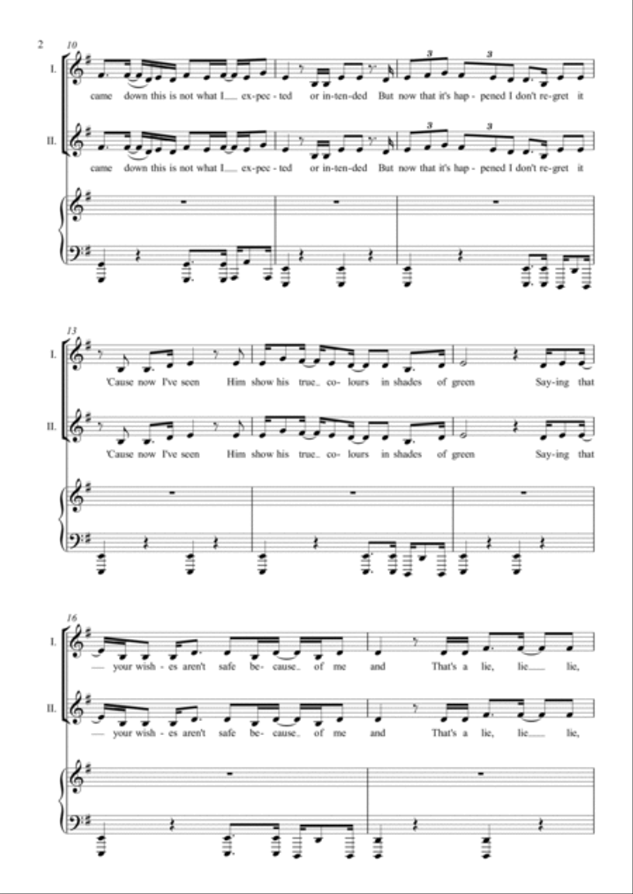 Knowing What I Know Now 2-Part scores gallery preview page 2