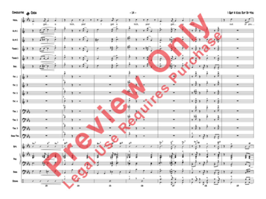 I Get a Kick Out of You Jazz Ensemble scores gallery preview page 35