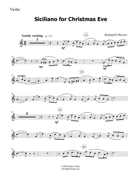 Siciliano for Christmas Eve - String Trio image number null