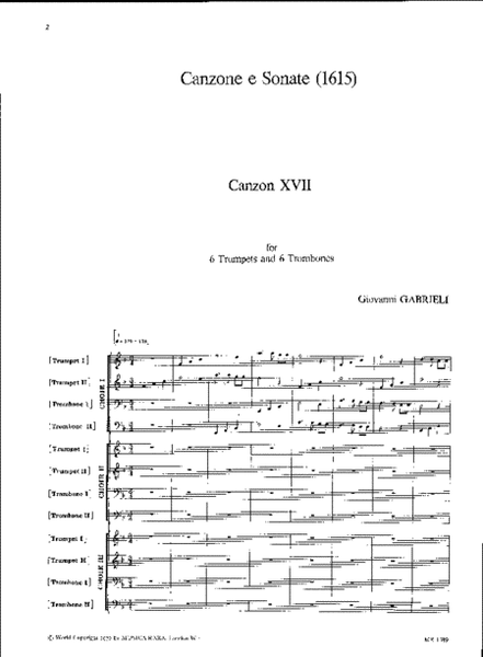 Canzone e Sonate (1615)