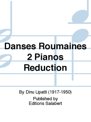 Book cover for Danses Roumaines 2 Pianos Reduction