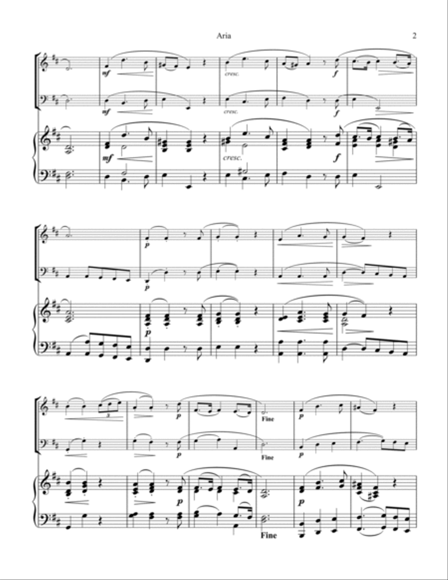 Aria - Lascia ch'io pianga for piano trio Aria - Lascia ch'io pianga for piano trio Piano Trio scores gallery preview page 3