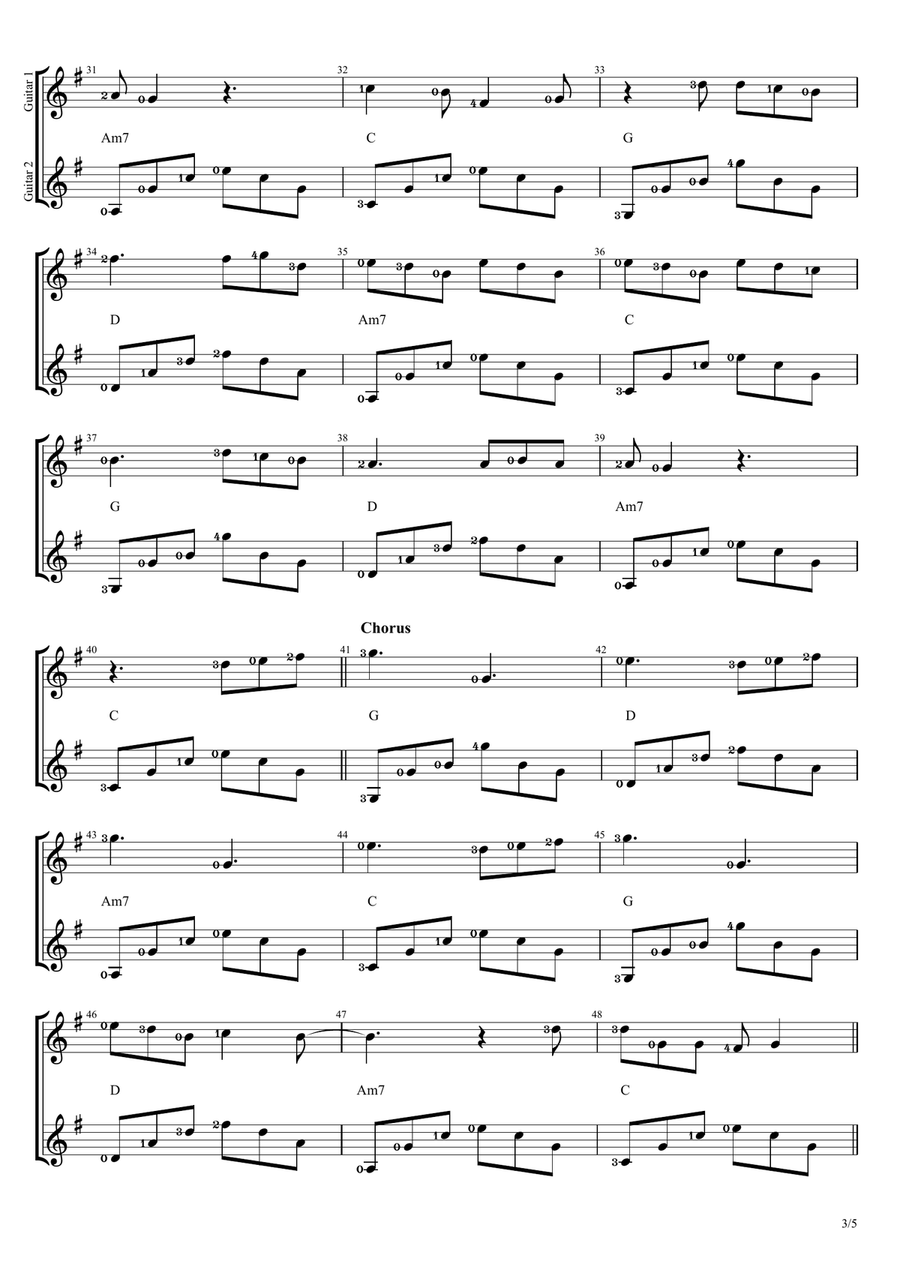 I Love You, I'm Sorry Acoustic Guitar scores gallery preview page 3