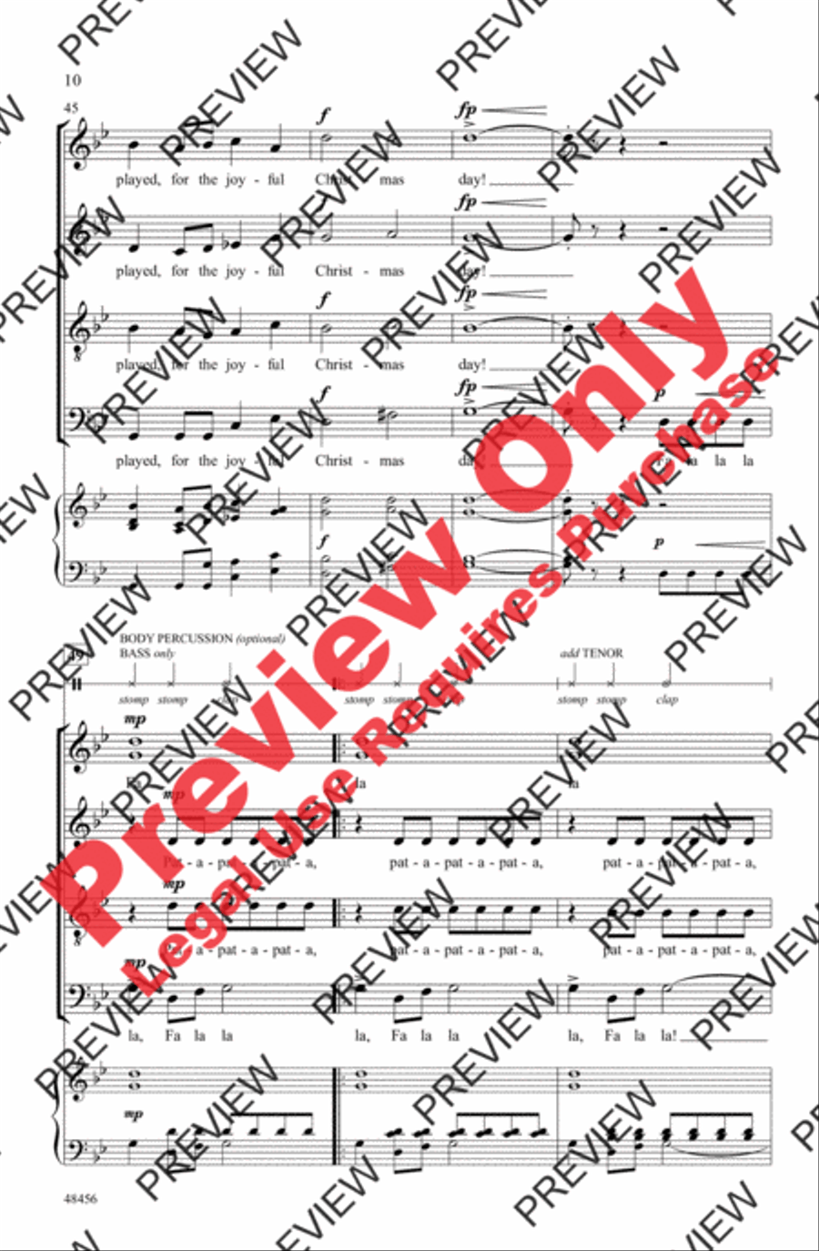 A Festive Pat-A-Pan 4-Part scores gallery preview page 10