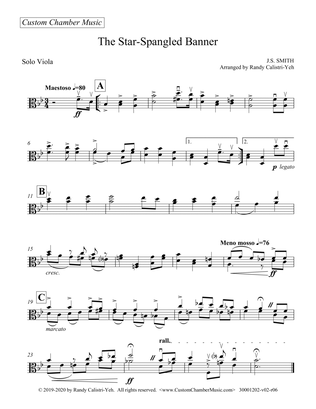 Star-Spangled Banner (solo viola)