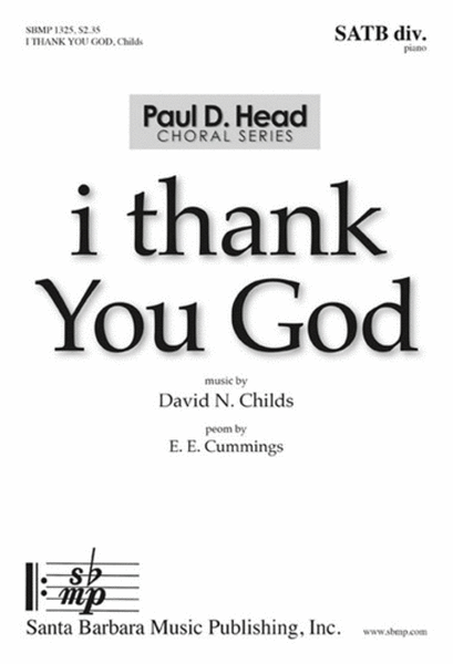 i thank You God - SATB divisi Octavo image number null