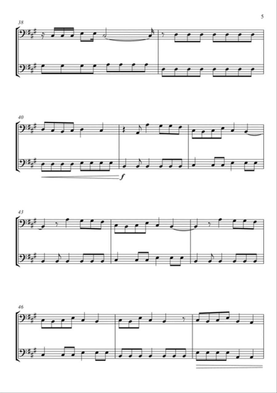 Somewhere Only We Know Brass Duet scores gallery preview page 5