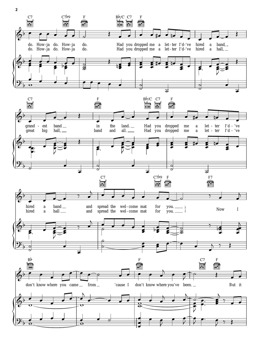 (If I Knew You Were Comin') I'd've Baked A Cake Piano, Vocal, Guitar scores gallery preview page 2