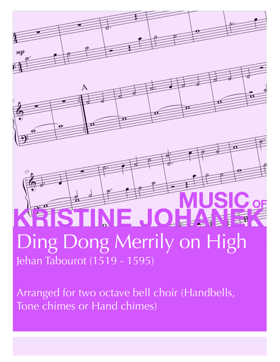 Ding Dong Merrily on High (2 octave handbells, tone chimes or hand chimes) image number null