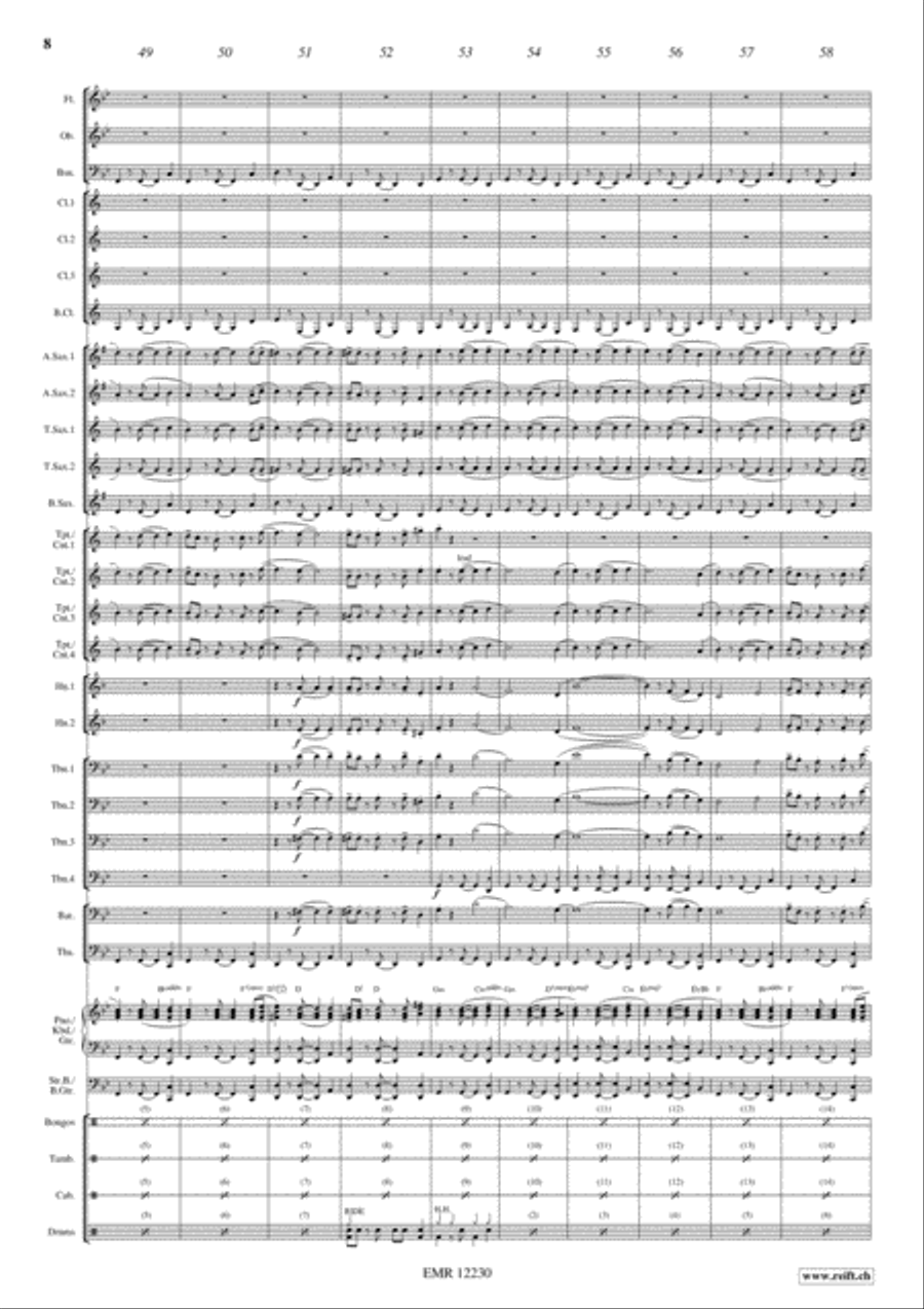 La Fiesta Se Calienta La Fiesta Se Calienta Concert Band scores gallery preview page 9