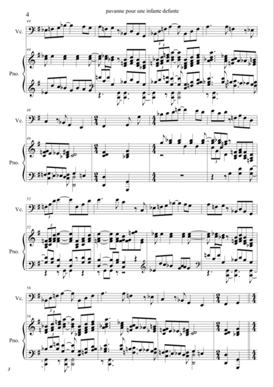 Pavanne Pour Une Infante Defunte Piano scores gallery preview page 4