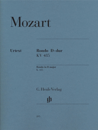 Book cover for Mozart - Rondo D Major K 485 Urtext