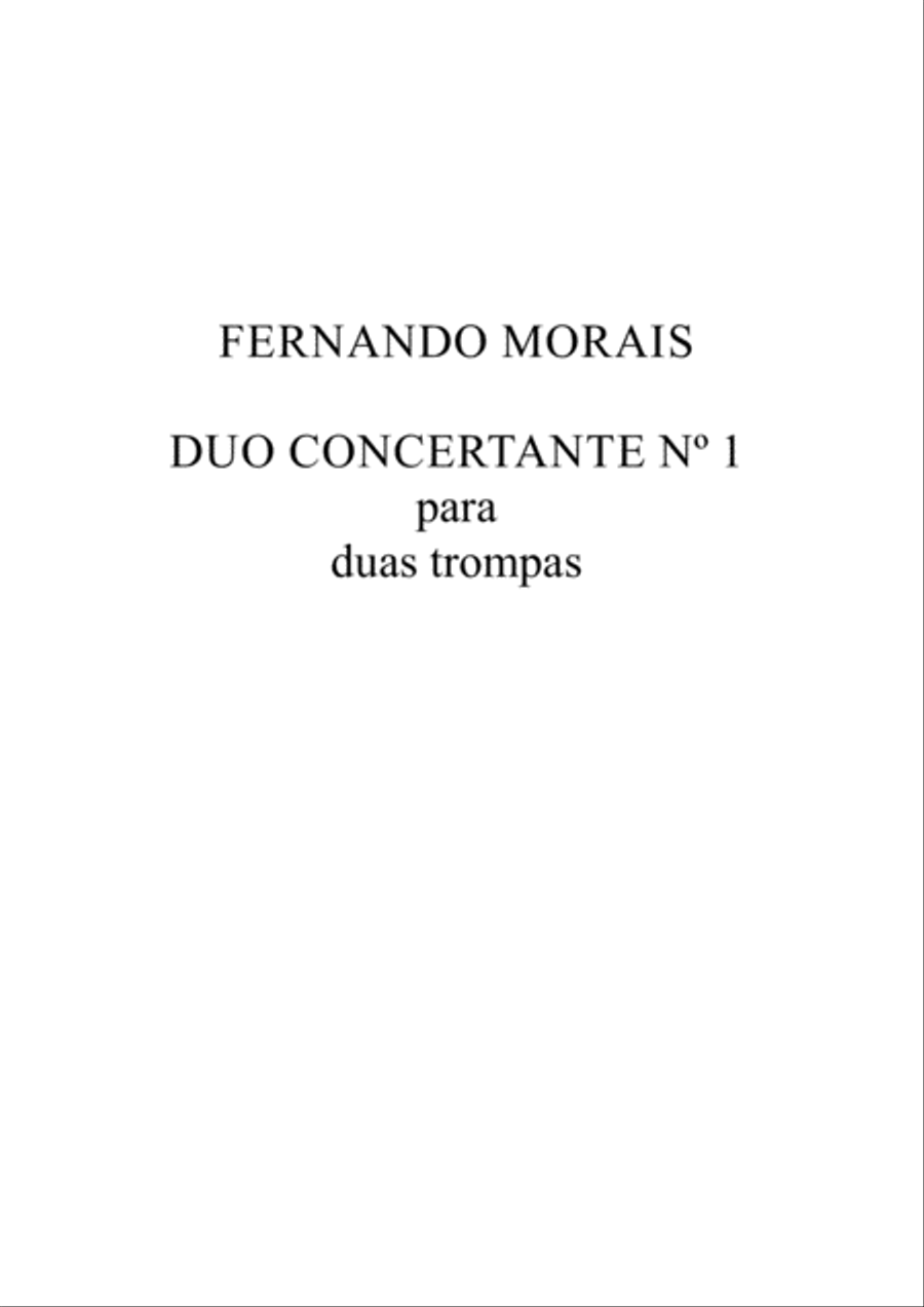 DUO CONCERTANTE Nº 1 PARA DUAS TROMPAS Horn Solo scores gallery preview page 5