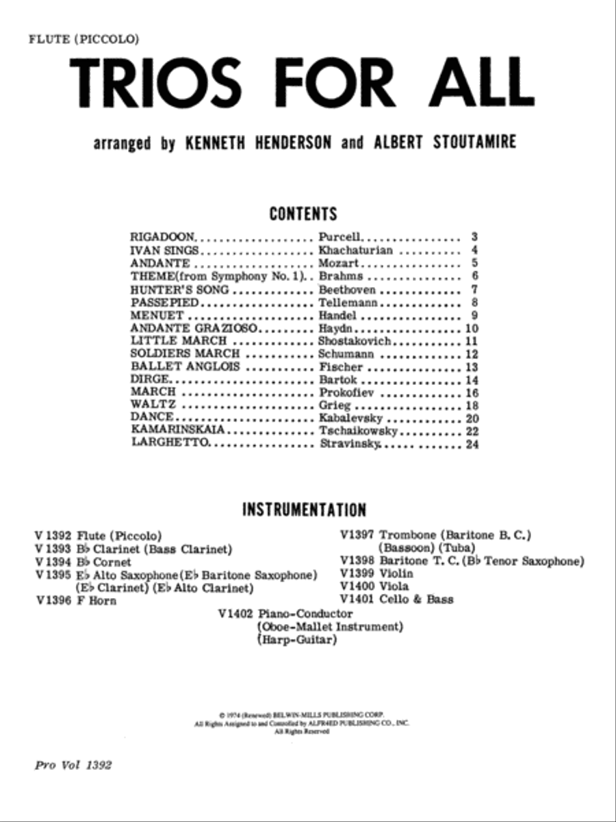 Trios for All Small Ensemble scores gallery preview page 2