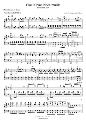 Book cover for Eine Kleine Nachtmusik (HARD PIANO) Serenata K525 [Wolfgang Amadeus Mozart]