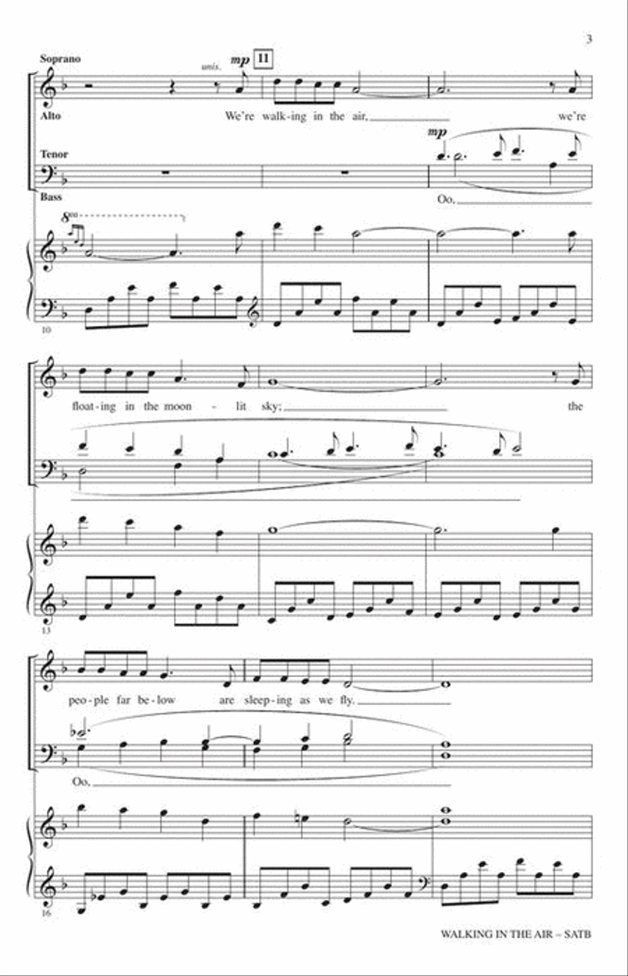Walking in the Air Walking in the Air 4-Part scores gallery preview page 4