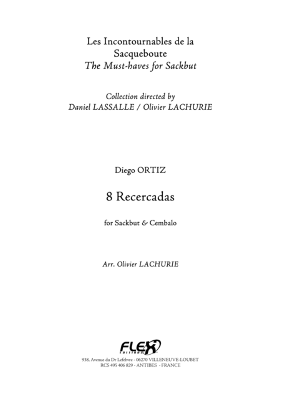 8 Recercadas Cembalo scores gallery preview page 1