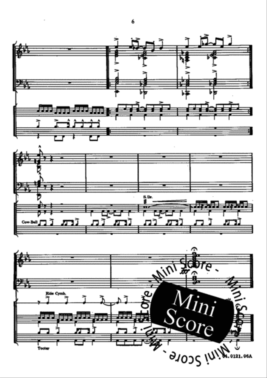 Fascinating Drums / Pavane In Blue Brass Band scores gallery preview page 10