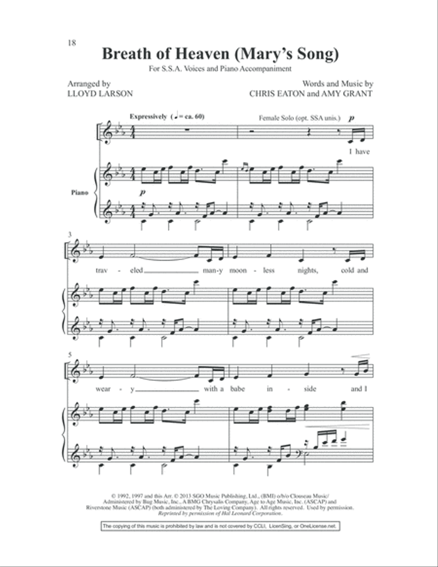 Women in Song 4 Women in Song 4 SSA scores gallery preview page 20