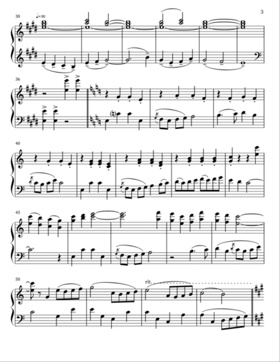 The Legend Of Sleepy Hollow Piano Solo scores gallery preview page 3
