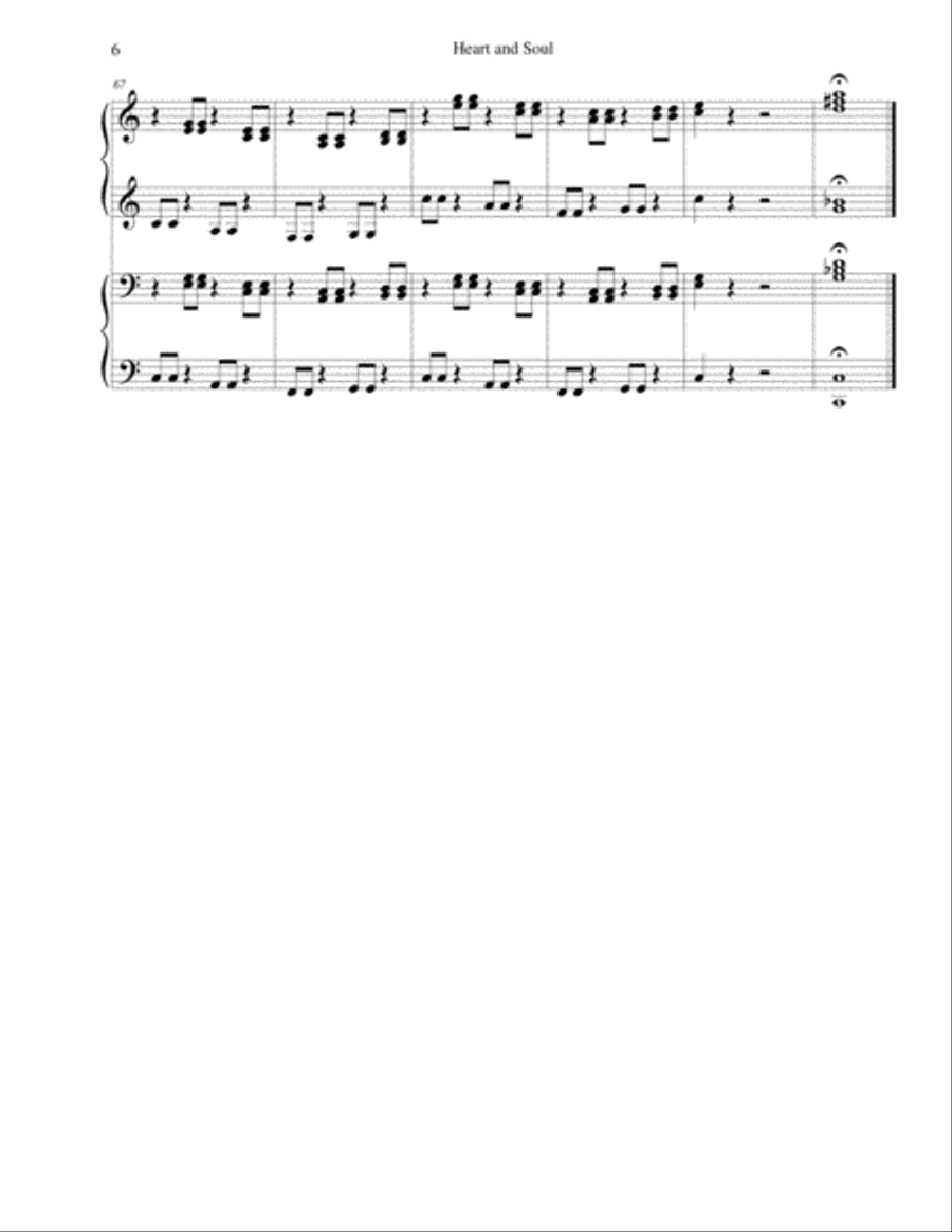 Heart And Soul Piano scores gallery preview page 6