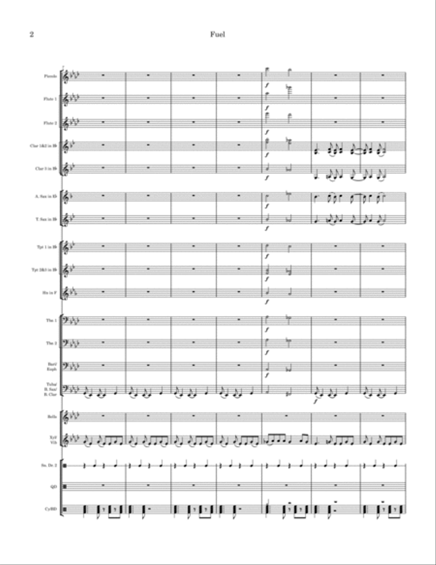 Fuel Marching Band scores gallery preview page 2