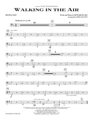 Book cover for Walking In The Air (from The Snowman) (arr. John Leavitt) - Double Bass