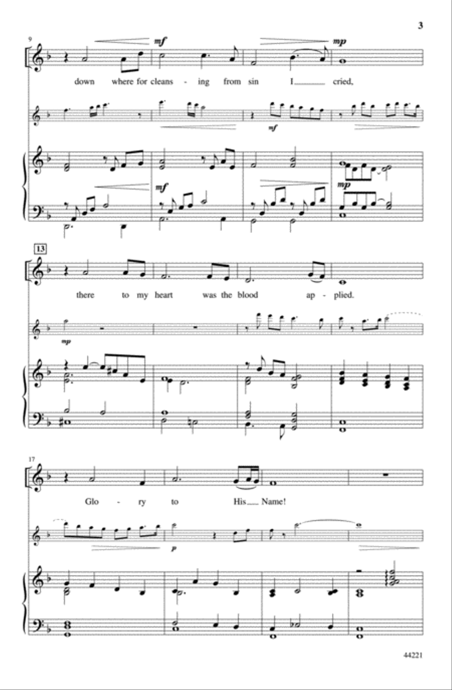 Glory to His Name 4-Part scores gallery preview page 2