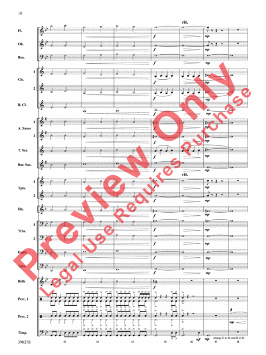 Flash Flood Concert Band scores gallery preview page 11
