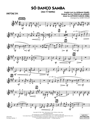Só Danço Samba (Jazz 'n' Samba) (arr. Mark Taylor) - Baritone Sax