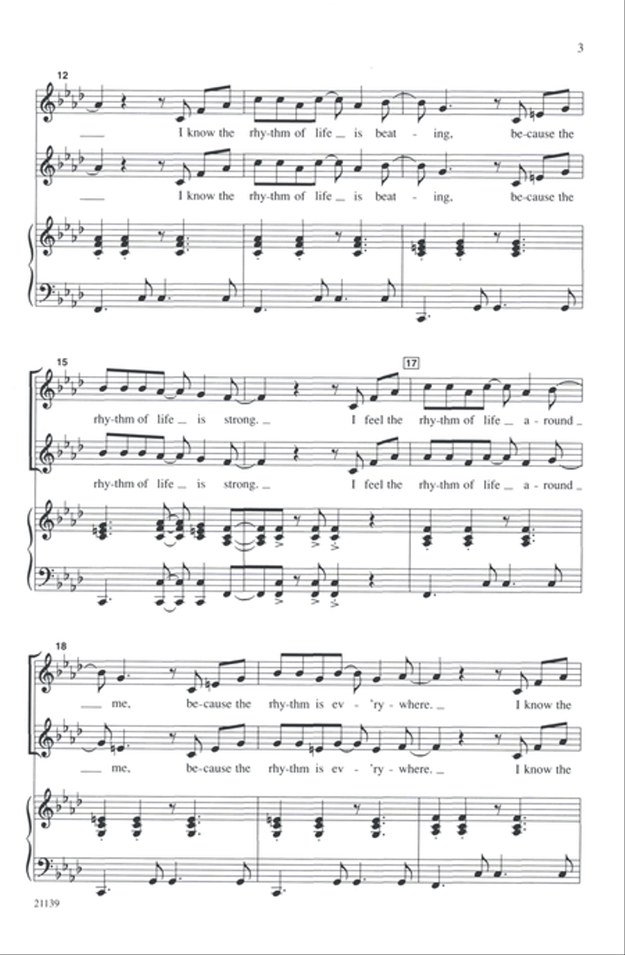 Oye la Música (Hear the Music) 2-Part scores gallery preview page 3