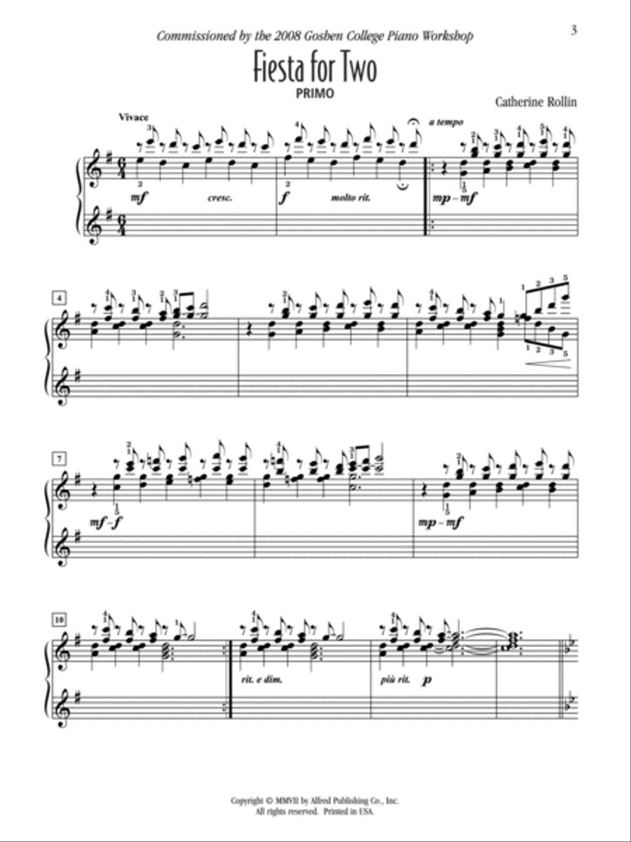 Fiesta for Two Small Ensemble scores gallery preview page 3