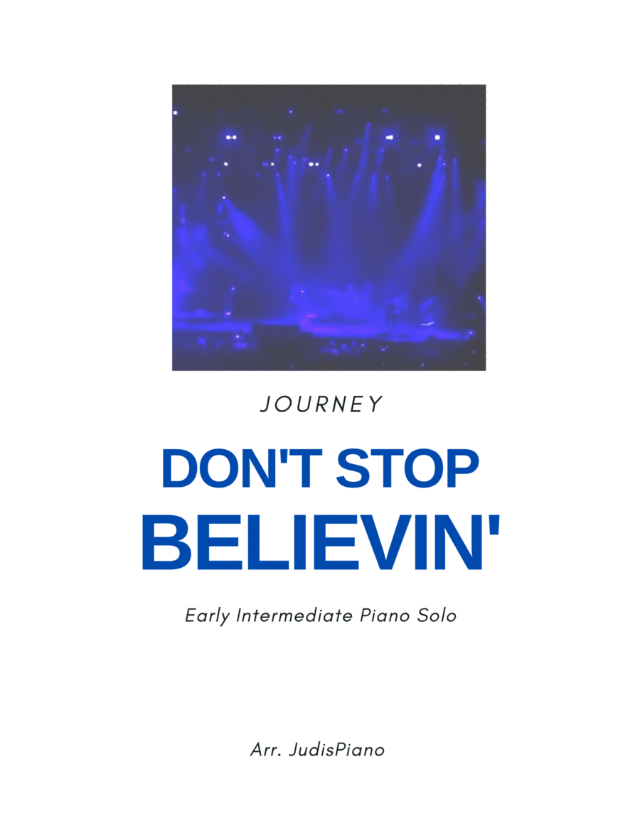 Don't Stop Believin' Piano, Vocal, Guitar scores gallery preview page 1