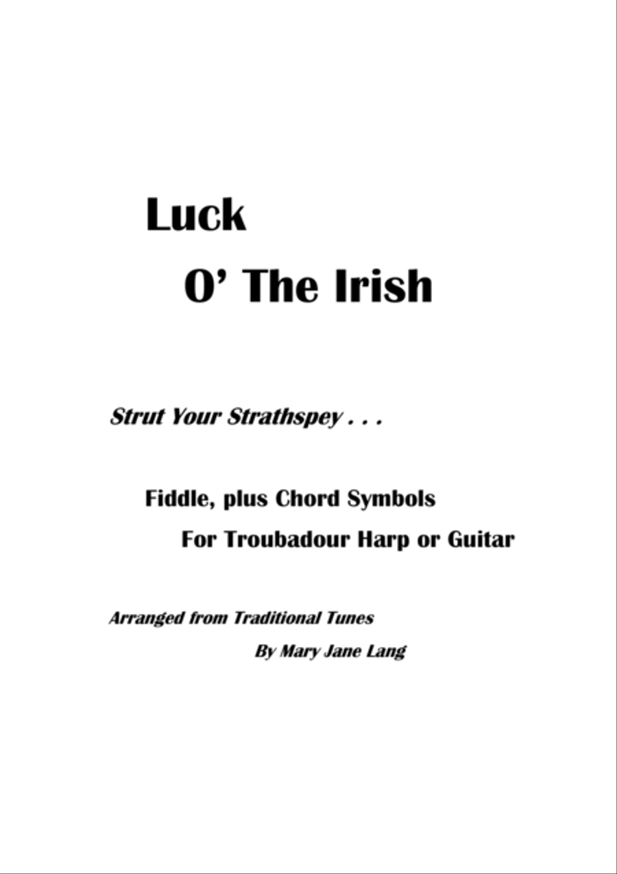Luck O' the Irish -- Strut Your Strathspey Violin Solo scores gallery preview page 1