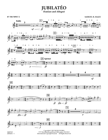 Jubilateo - Bb Trumpet 2