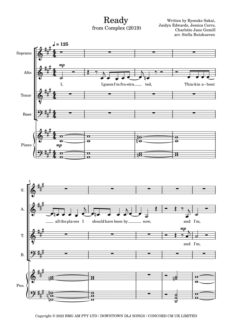 Ready 4-Part scores gallery preview page 1