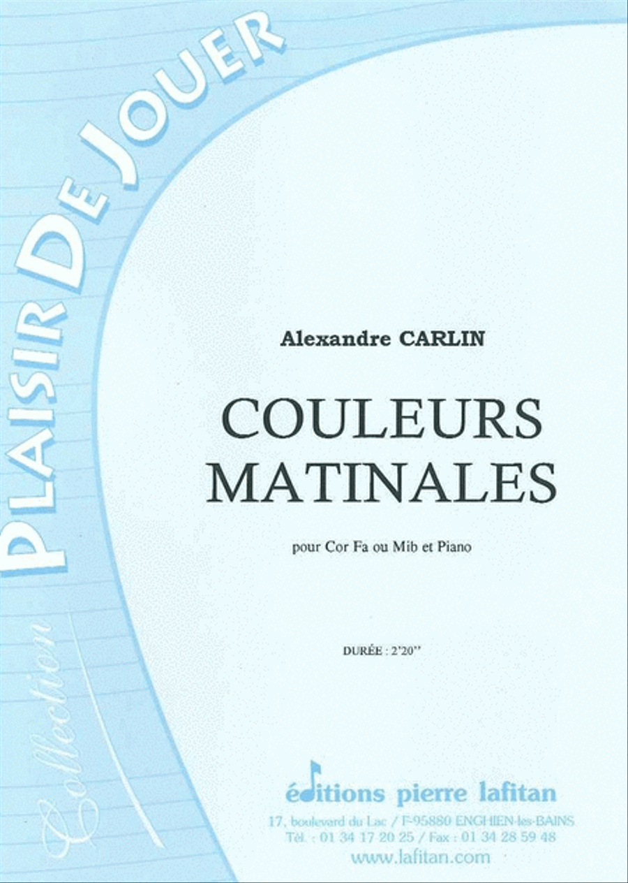 Couleurs Matinales Horn scores gallery preview page 1