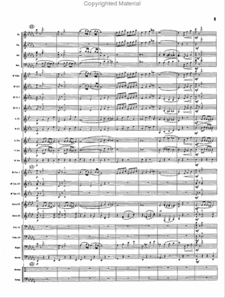 Willow Blossoms Concert Band scores gallery preview page 5